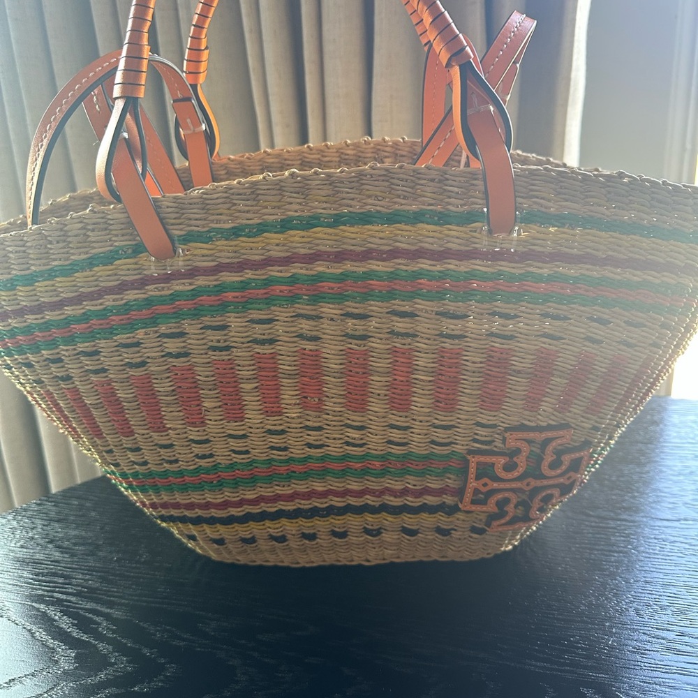 Tory Burch Multicolor Straw Tote Bag